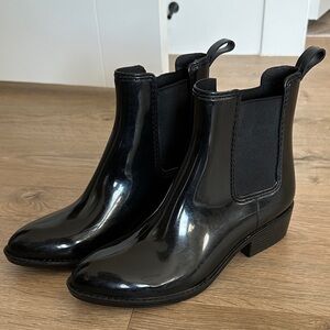 Jeffrey Campbell Glossy Black Rain Boots